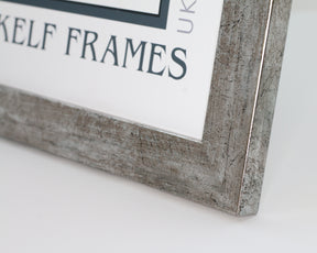 Flat Antique Silver Panoramic Frame