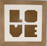 8 x 8 20mm Oak Veneer Wood Frame with Love Mount