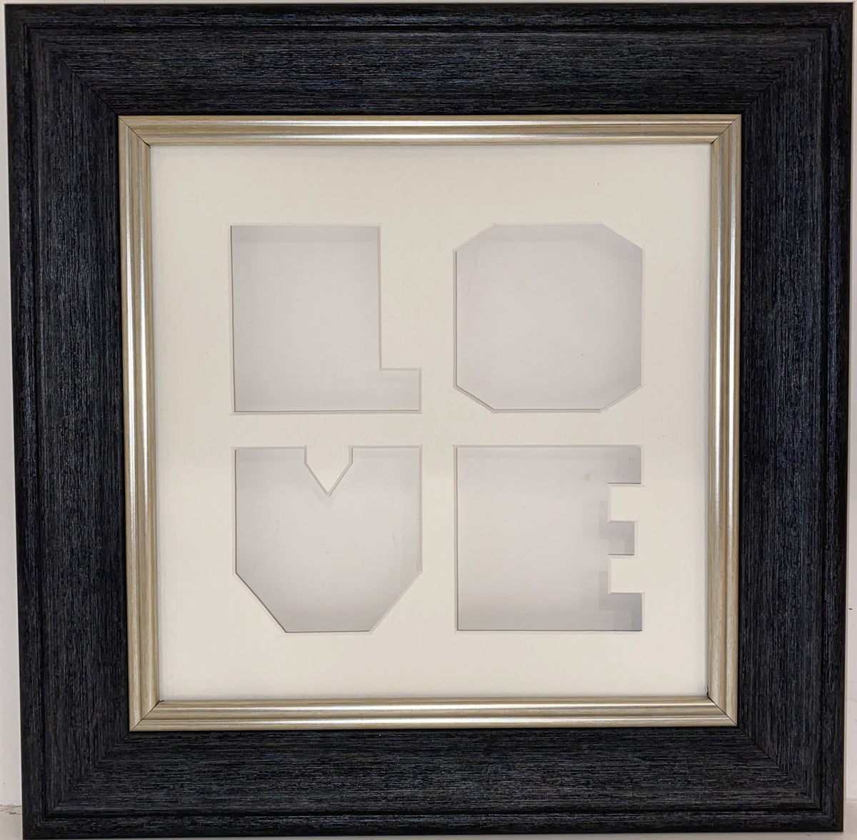 8 x 8 Cornwall Dark Grey Frame with Love Mount