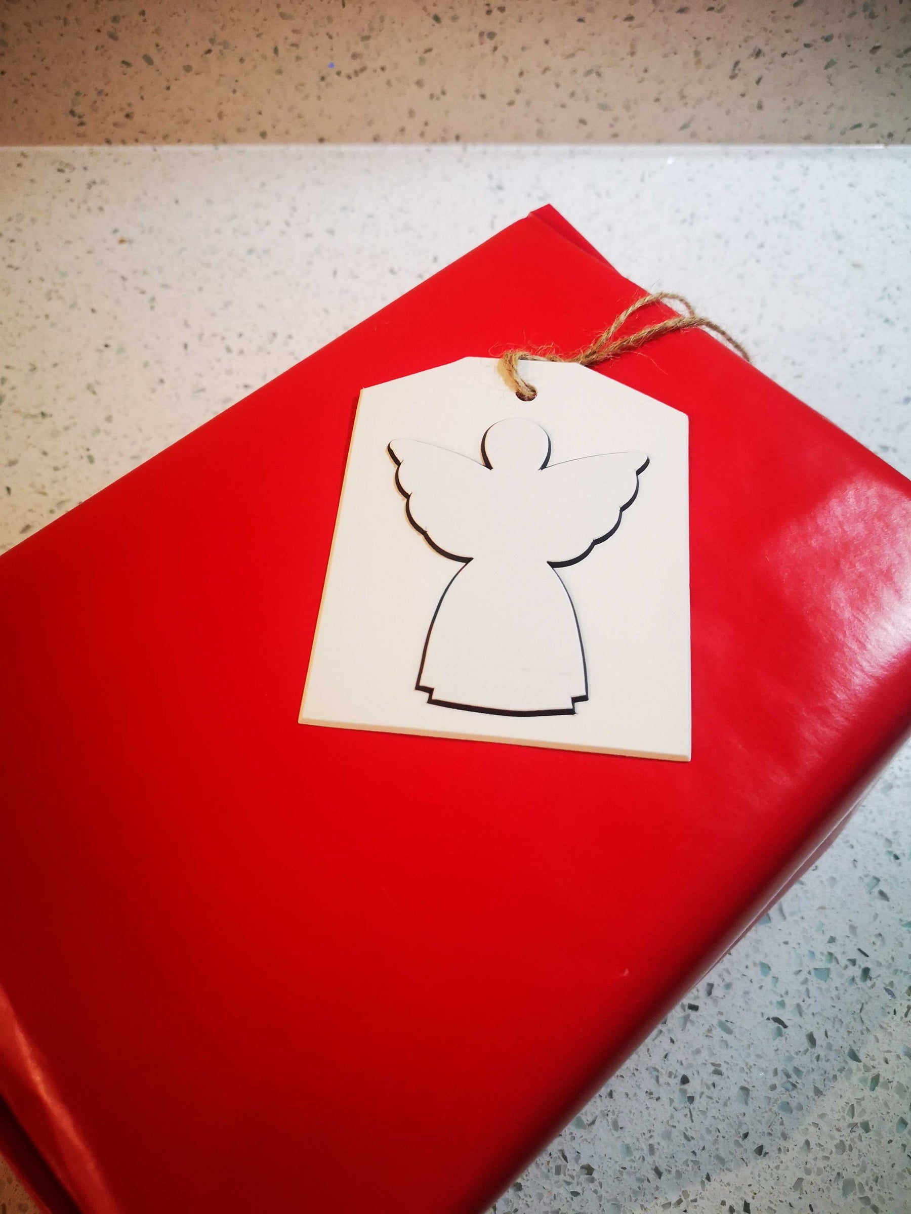 "White Angel" Gift Tag - Hand Made - Pack of 5