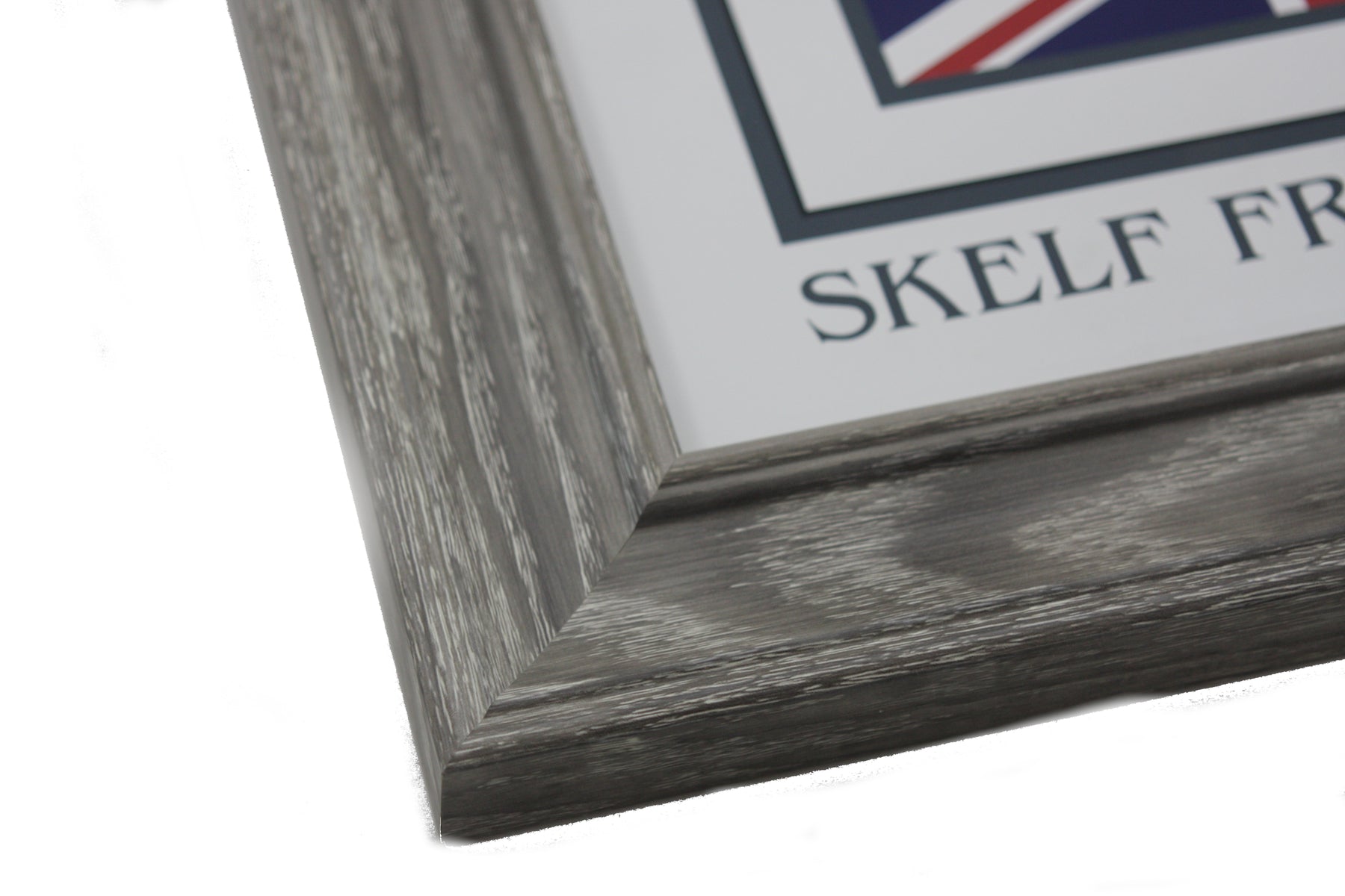 Cornwall Grey Woodgrain Effect Square Frame