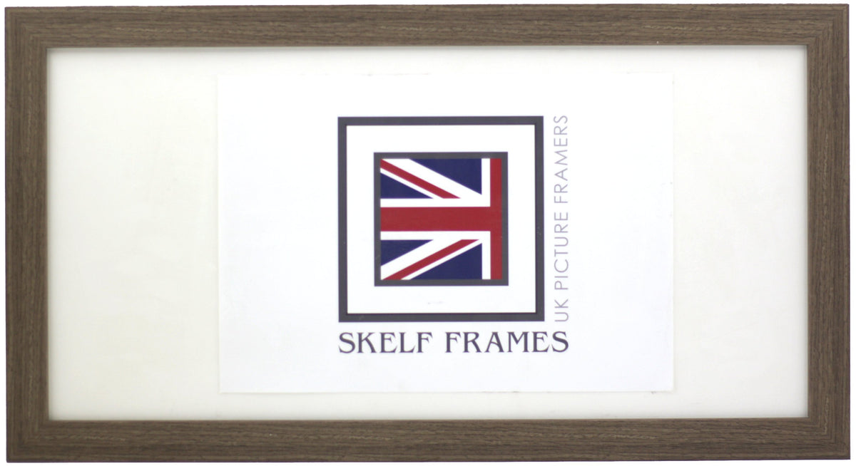 Panoramic Flat Brushed Brown Frame