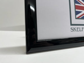 Shiny Black Wood Panoramic Frame