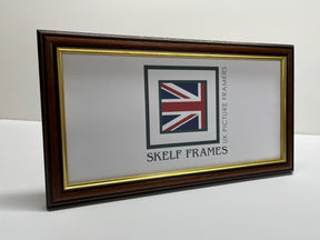 Dark Wood with Gold Inlay (LDW) Panoramic Frame