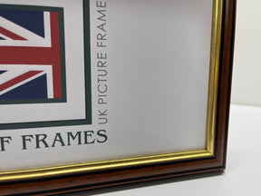 Dark Wood with Gold Inlay (LDW) Panoramic Frame