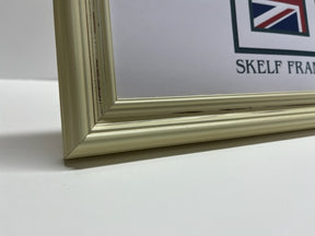 Distressed Off-White Wood Panoramic Frame