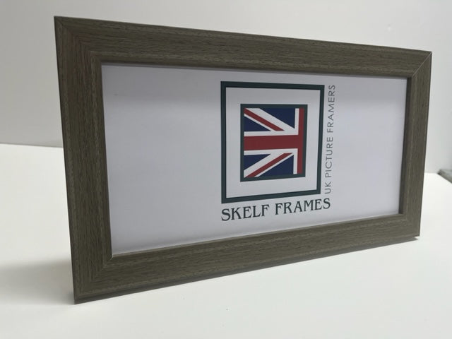 Panoramic Flat Brushed Grey Frame