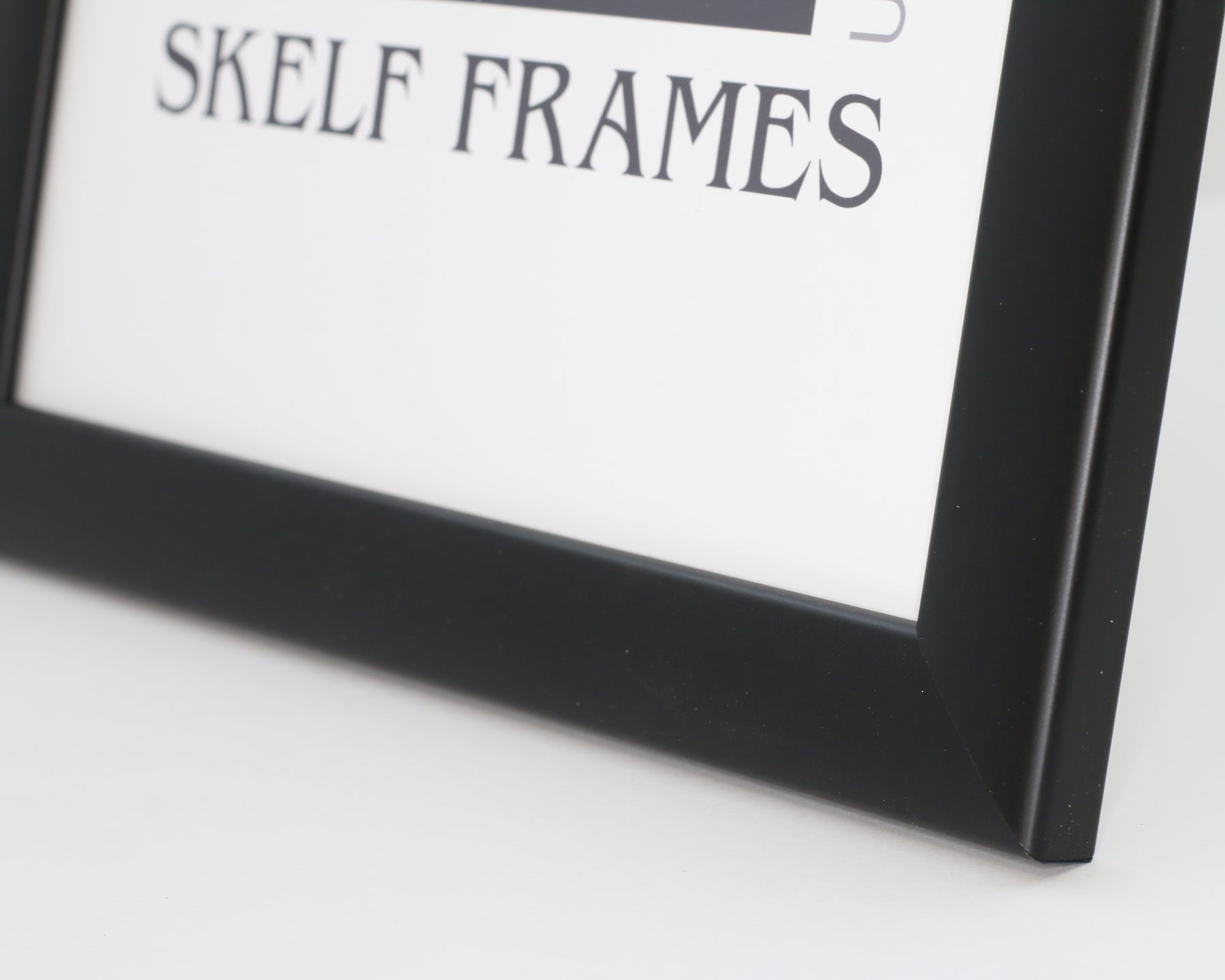 Matt Black Wood Frame