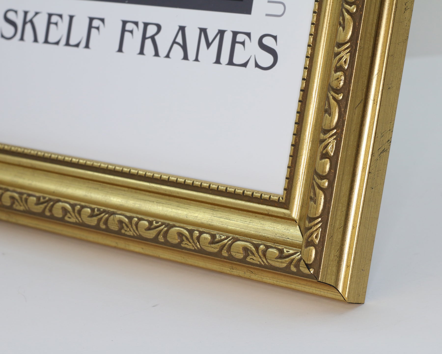 Ornate Gold Multi Aperture 20" x 10" - With Glass Frame