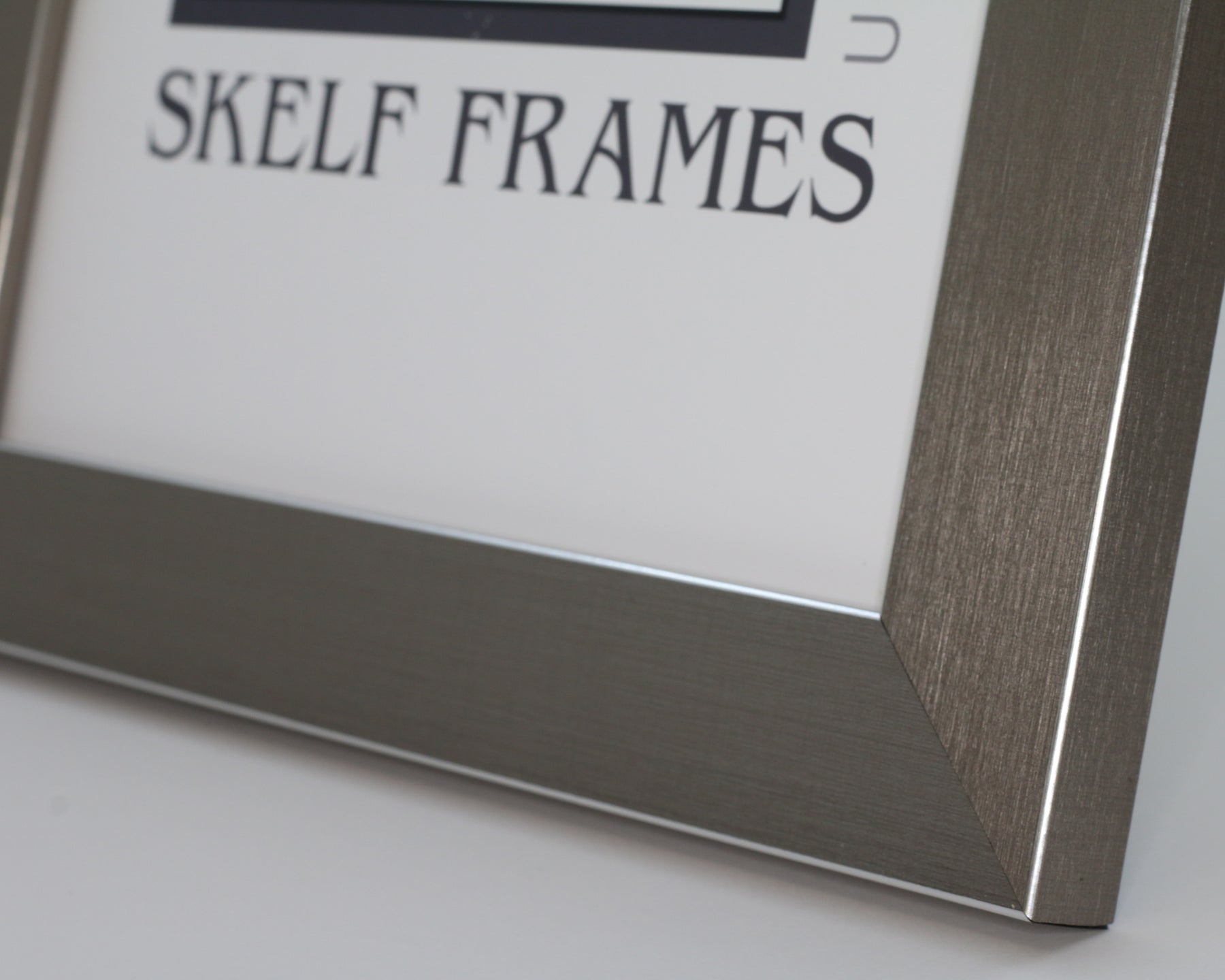 Brushed Pewter Multi Aperture 17" x 9" Frame - with Glass