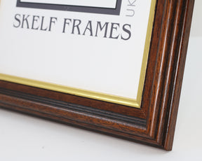 35mm Dark Wood with Gold Inlay (Scoop) Panoramic Frame