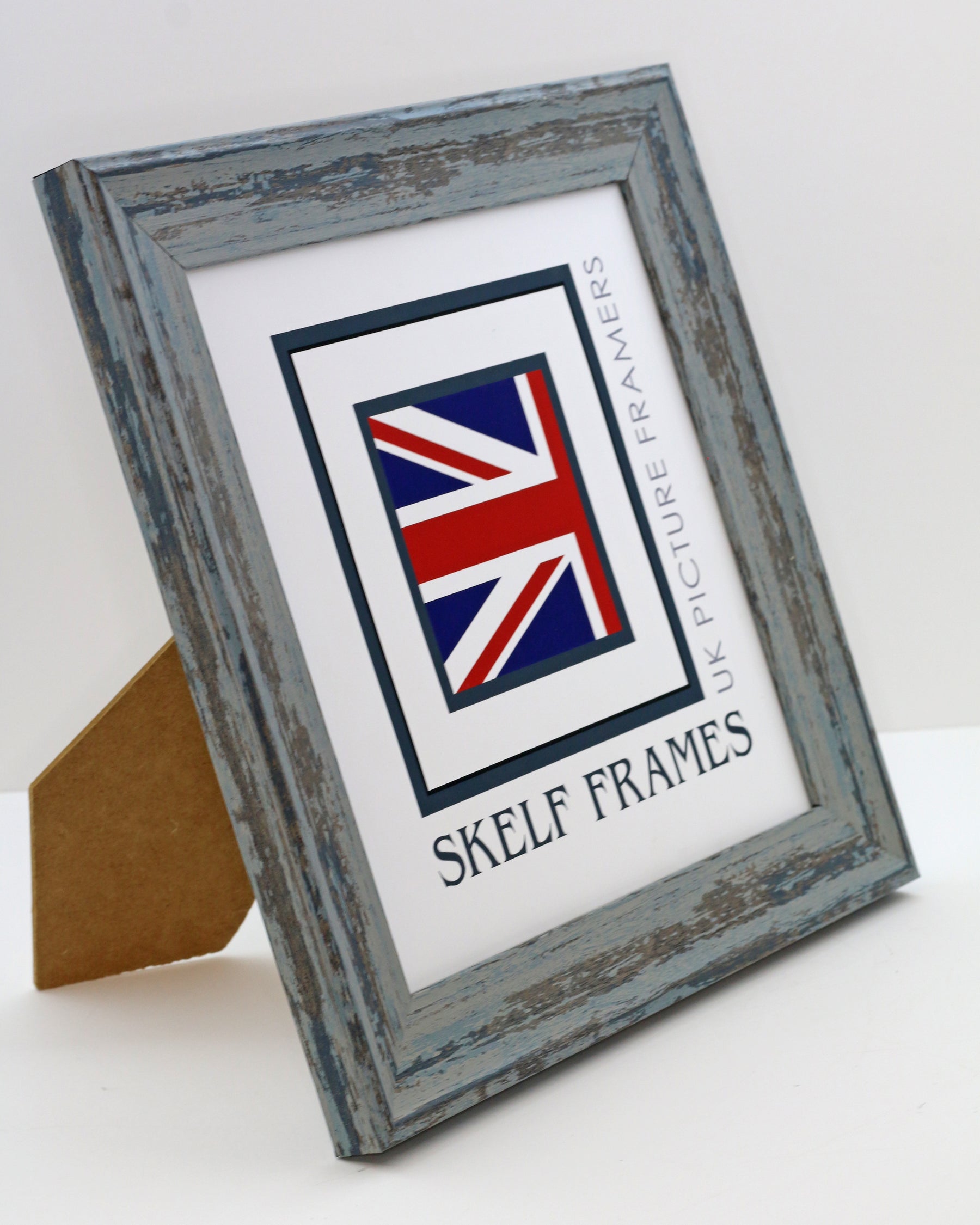 Shabby Blue Square Frame