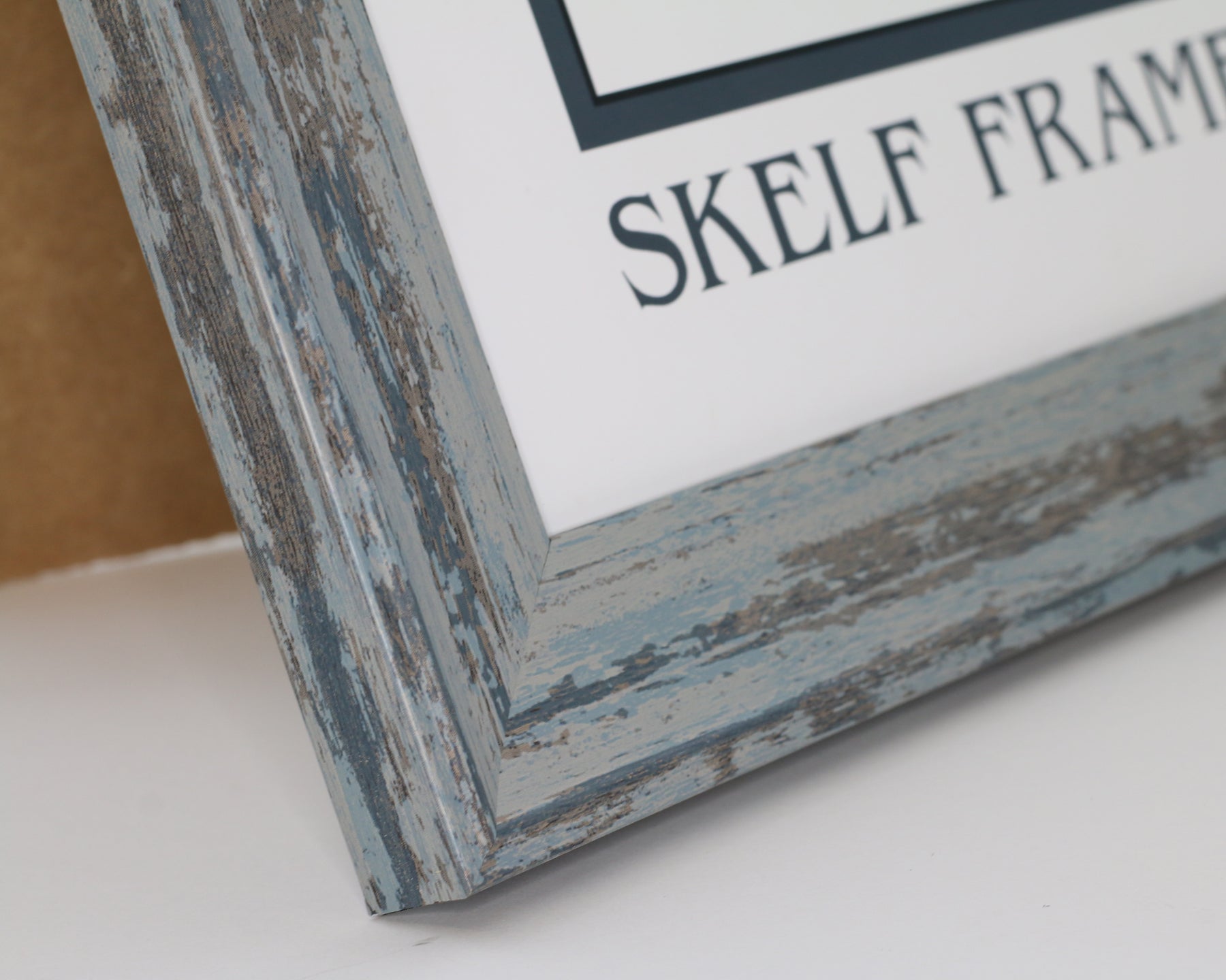 Shabby Blue Square Frame