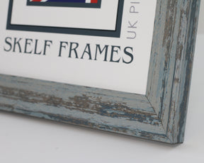Shabby Blue Square Frame