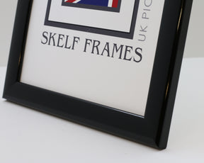 Shiny Black Wood Frame