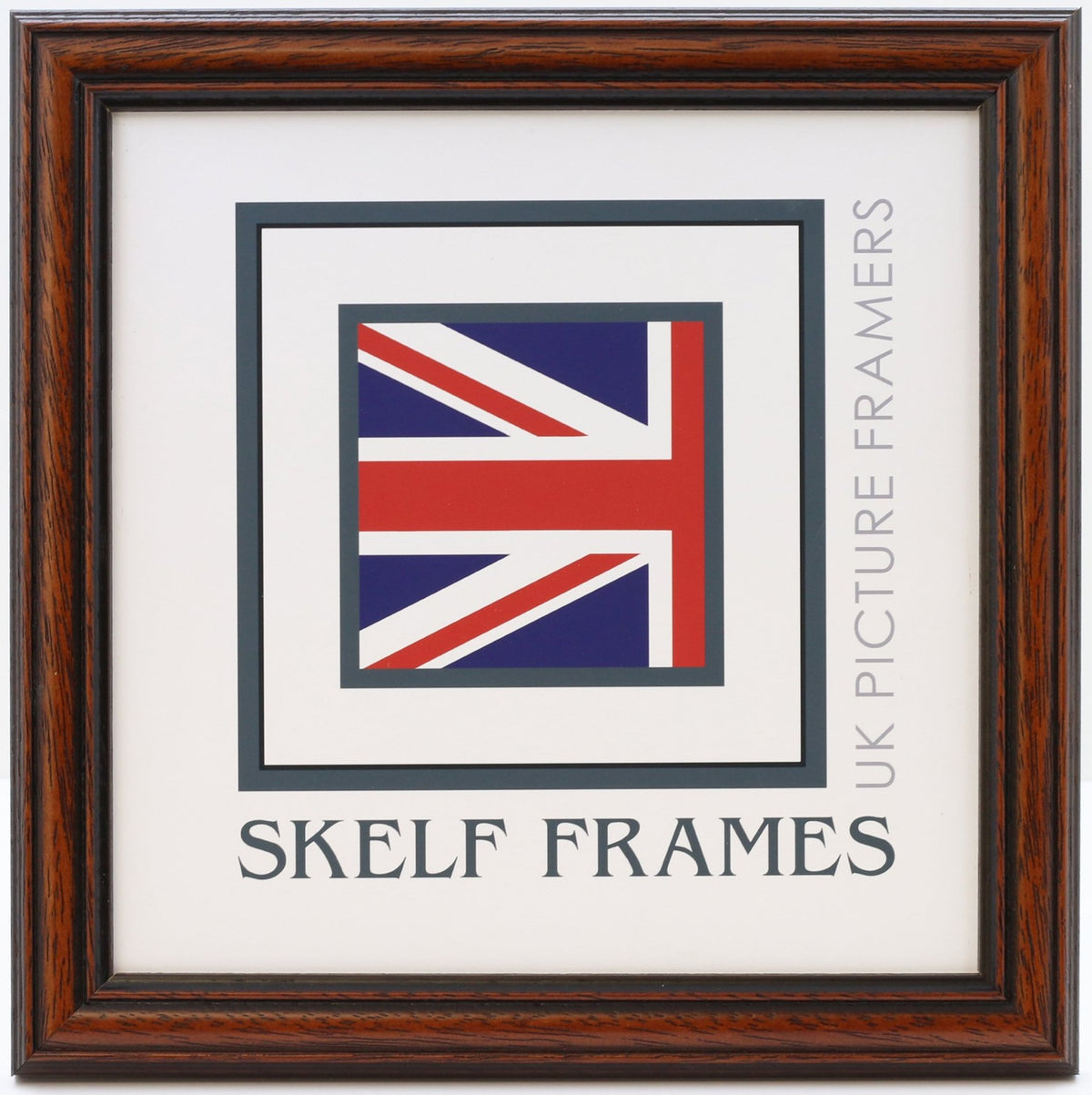 Traditional Dark Wood Square Frame