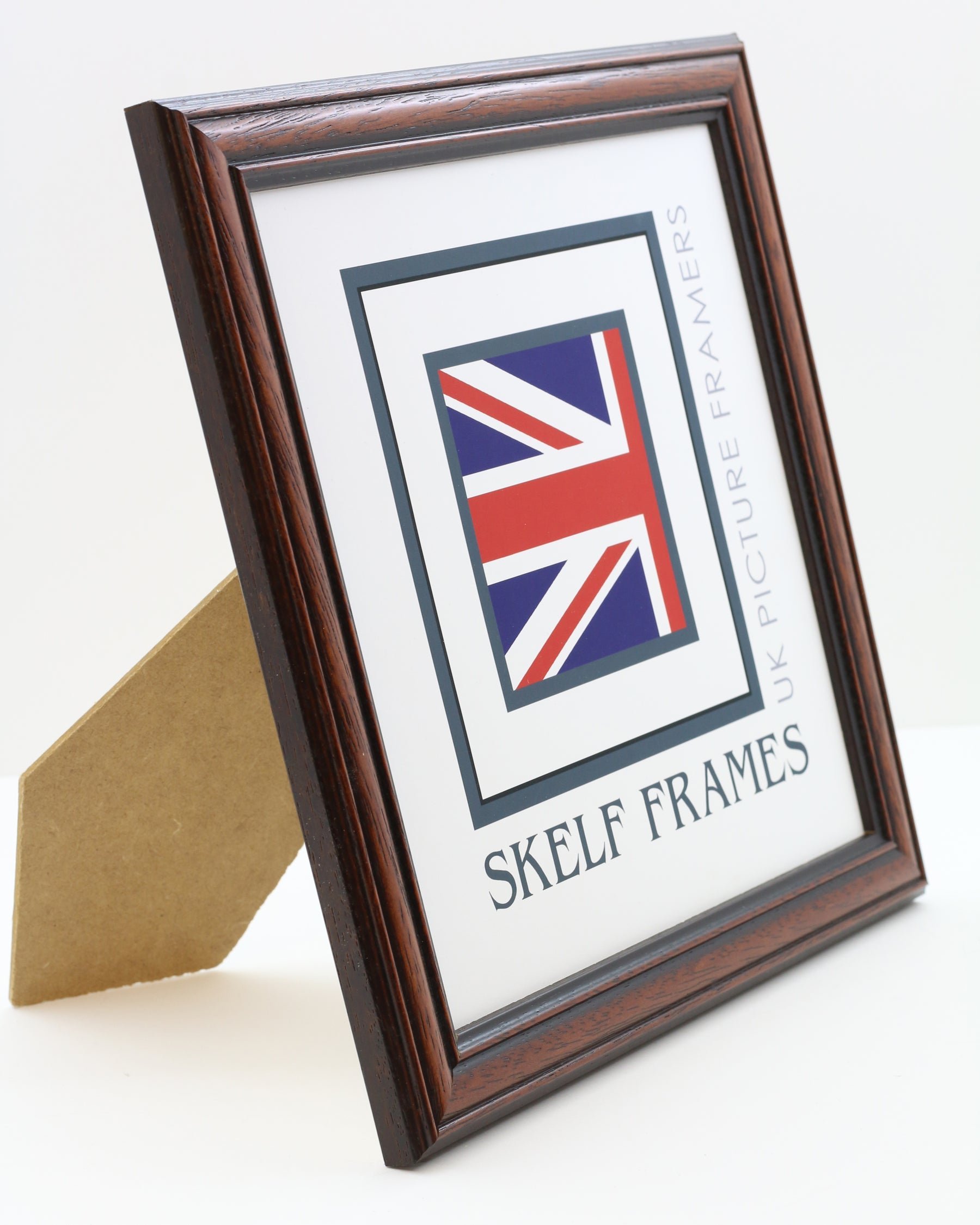 Traditional Dark Wood Square Frame