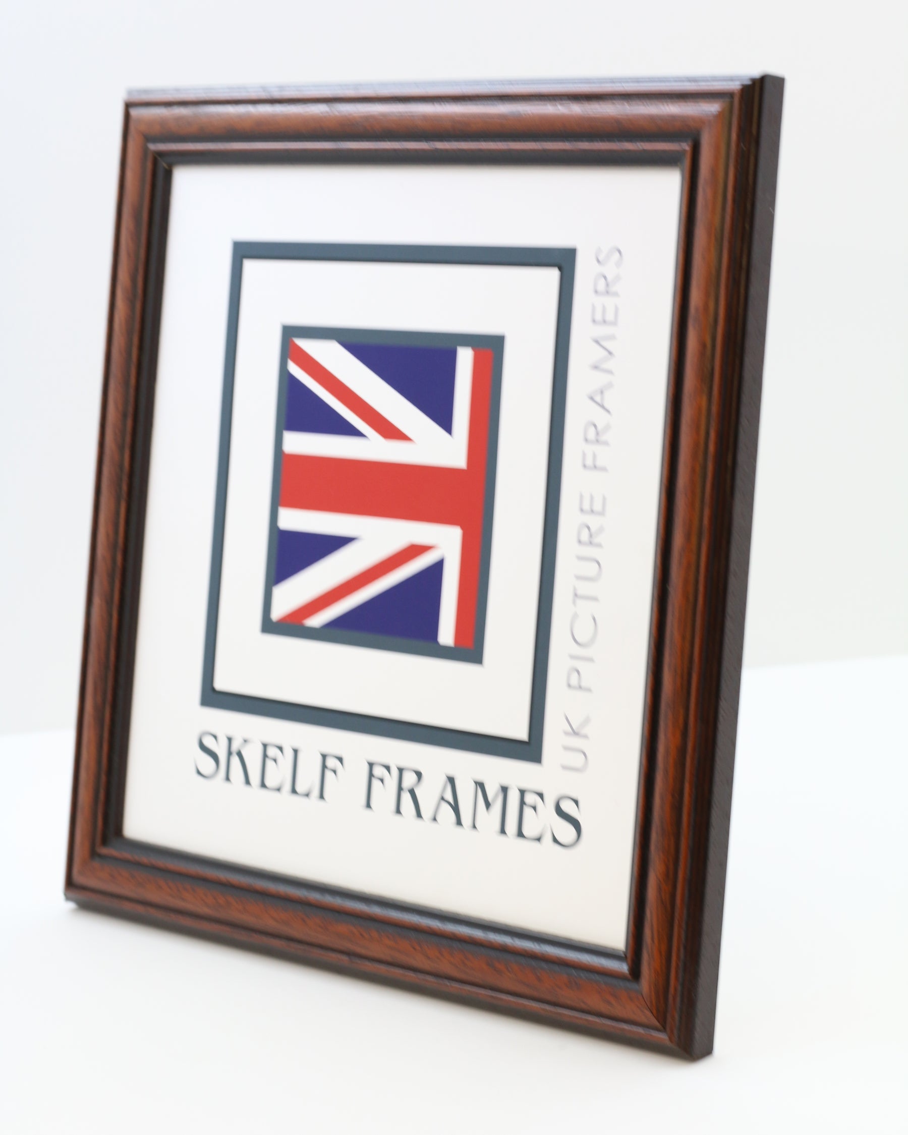 Traditional Dark Wood Square Frame