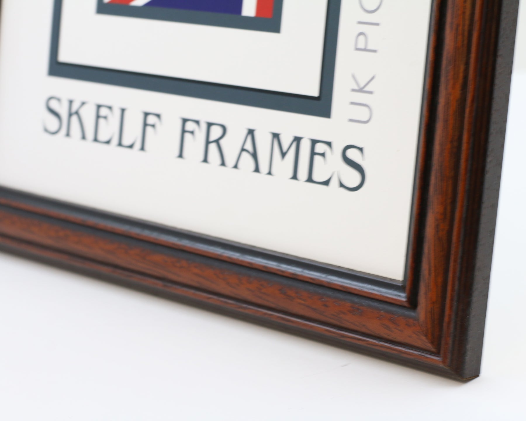 Traditional Dark Wood Square Frame