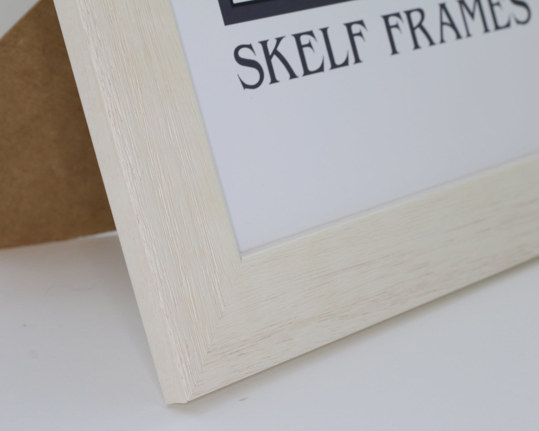 White Wide Driftwood Frame