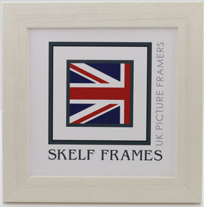 Wide White Driftwood Square Frame