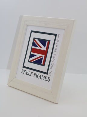 Wide White Driftwood Square Frame