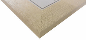 Wide Driftwood Effect White Wood Frame - Metric
