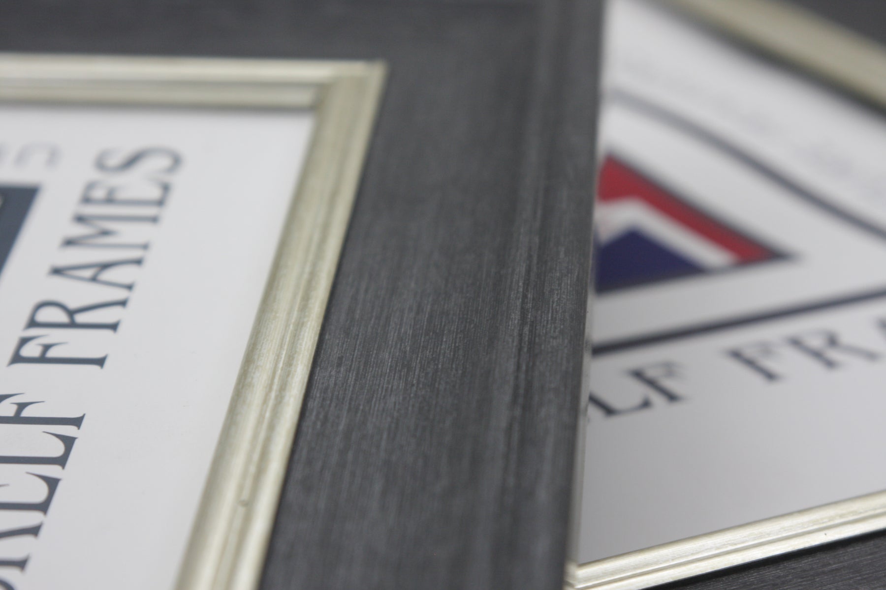 Panoramic Dark Grey with Silver Inlay Cornwall Frame