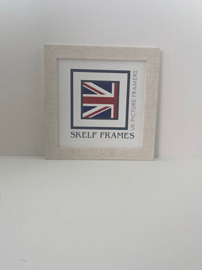 White Orangebox Wood Grain Effect Square Frame