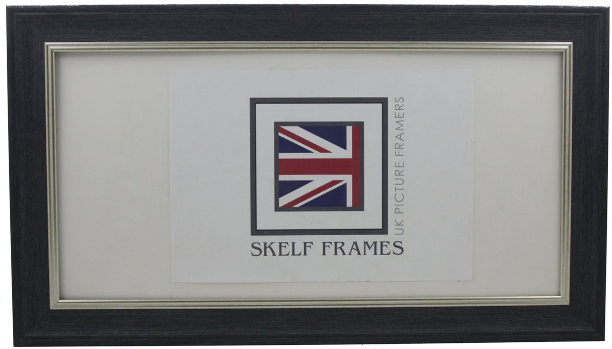 Panoramic Dark Grey with Silver Inlay Cornwall Frame