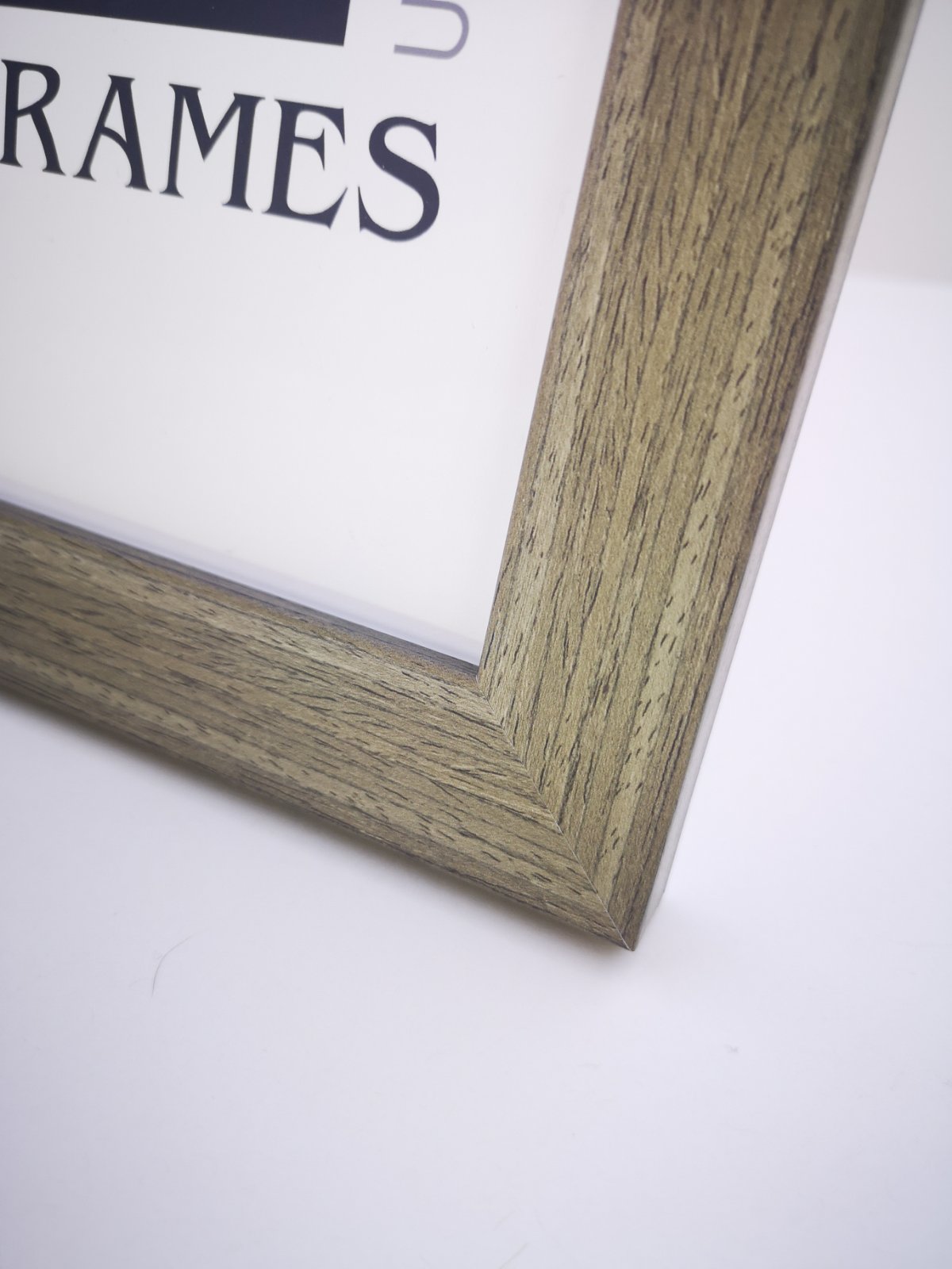 Flat Brushed Grey Square Frame