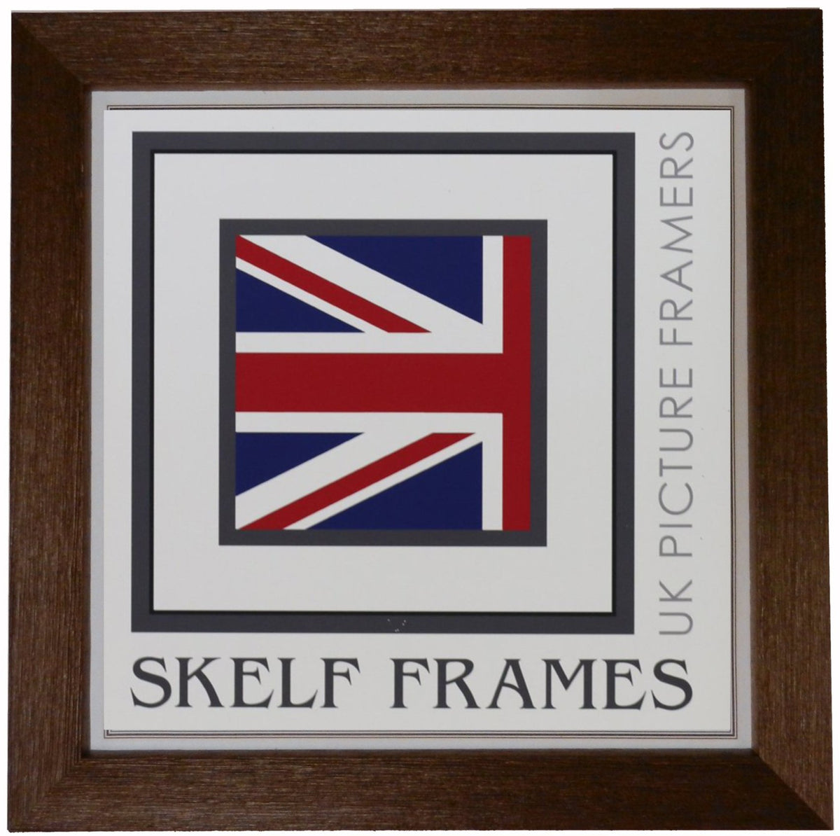 Brown Thin Driftwood Square Frame