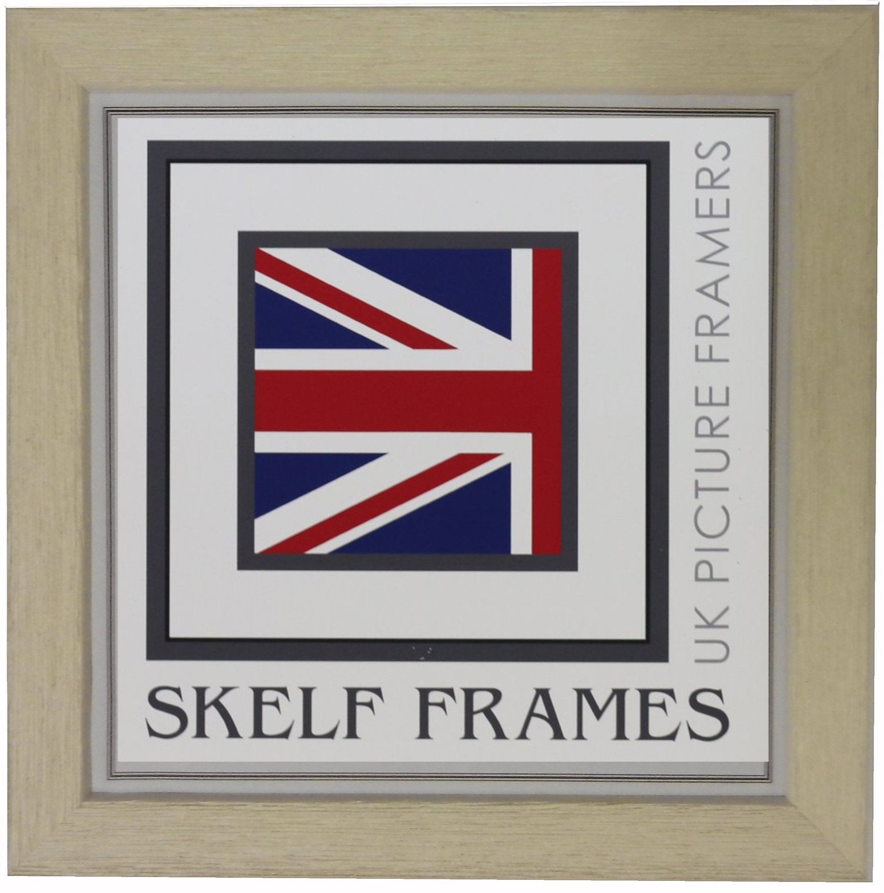 White Thin Driftwood Square Frame